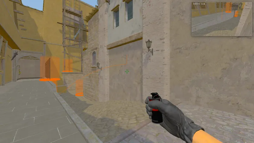 The map from your own eyes, with a small window in the top corner following the smoke