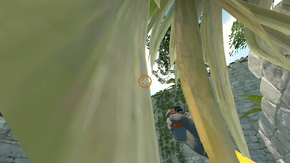 Standing on the CT Spawn spot on Ancient, the aim mark on the point this smoke is thrown at.