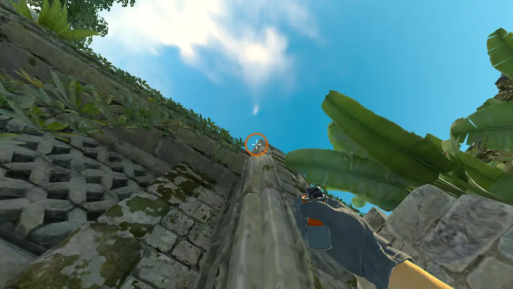 Standing on the Split spot on Ancient, the aim mark on the point this smoke is thrown at.