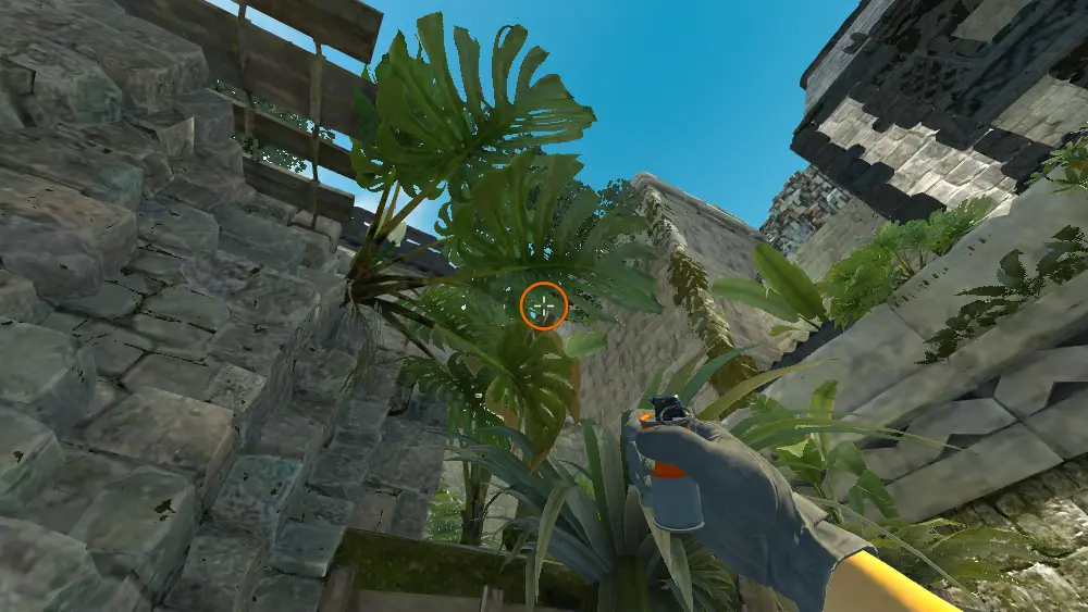 Standing on the T Spawn spot on Ancient, the aim mark on the point this smoke is thrown at.