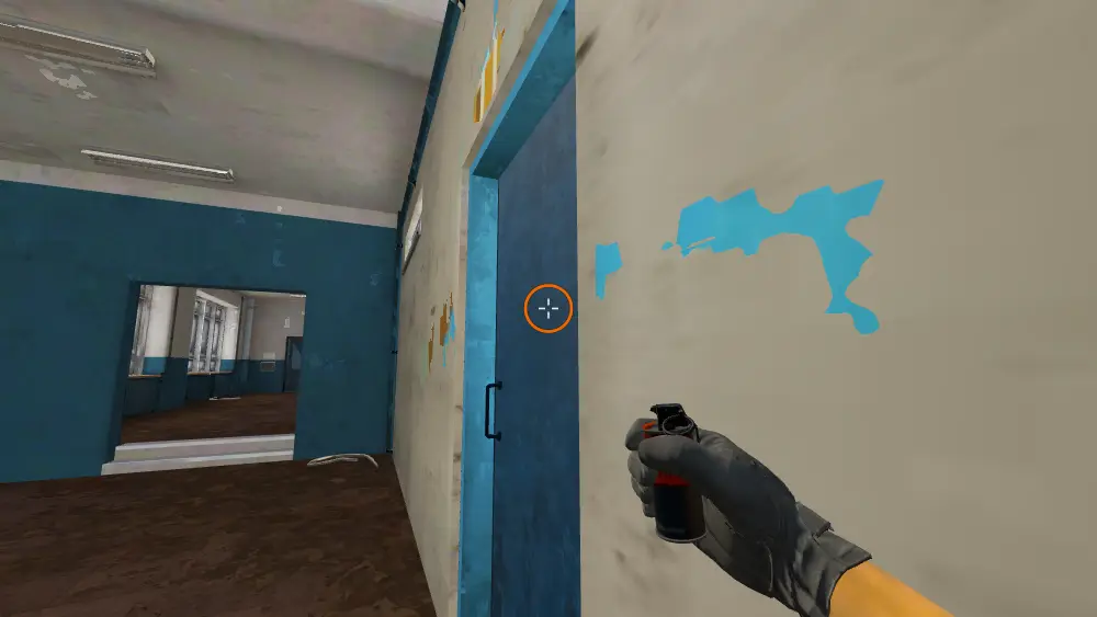 Standing on the Cache spot on Cache, the aim mark on the point this flash is thrown at.
