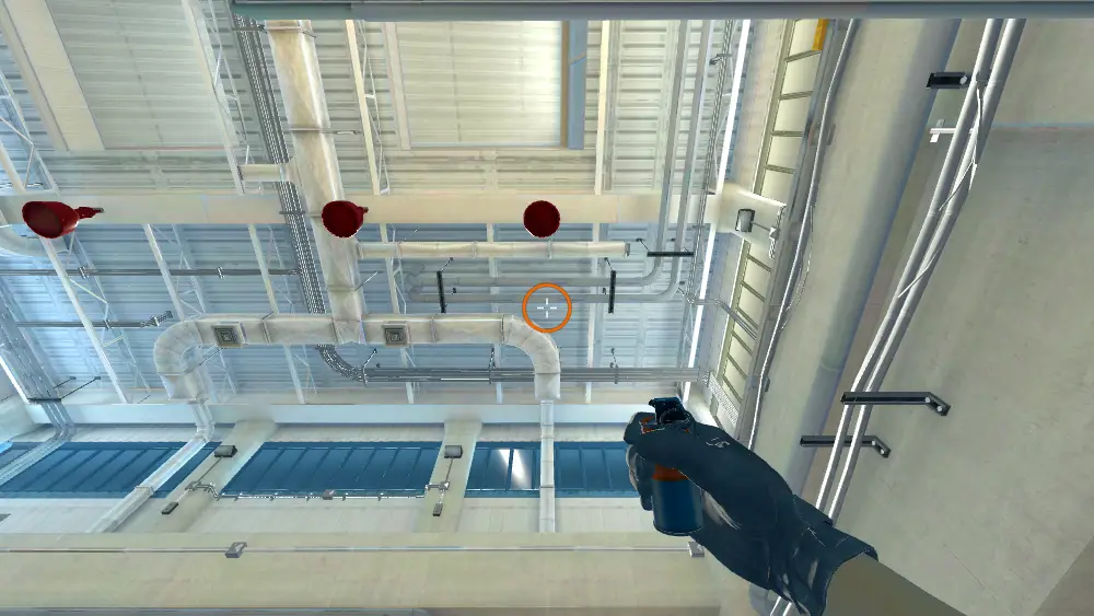 Standing on the Tetris spot on Nuke, the aim mark on the point this flash is thrown at.